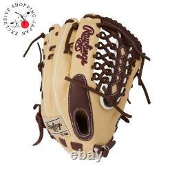 Rawlings Heart of the Hide Base Ball Outfield Glove Color Sync Camel Sherry 12.5