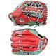 Rawlings Heart Of The Hide Base Ball Outfield Glove Mint Scarlet 12.5 Sync Hoh