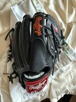 Rawlings Heart of the Hide Baseball Glove Black Leather Pros 205-jd 48 11 3/4in