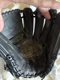 Rawlings Heart of the Hide Baseball Glove Black Leather Pros 205-jd 48 11 3/4in