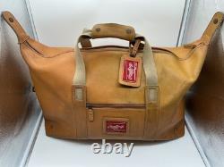 Rawlings Heart of the Hide Baseball Glove Leather Duffle Bag Tan Rare Lombardo