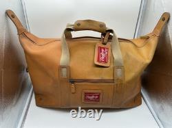 Rawlings Heart of the Hide Baseball Glove Leather Duffle Bag Tan Rare Lombardo