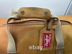 Rawlings Heart of the Hide Baseball Glove Leather Duffle Bag Tan Rare Lombardo