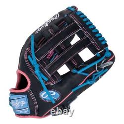 Rawlings Heart of the Hide Baseball Glove Navy Blue Pink 12.5 RHT PROR3028U-6N