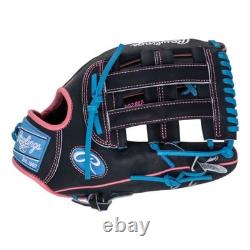 Rawlings Heart of the Hide Baseball Glove Navy Blue Pink 12.5 RHT PROR3028U-6N