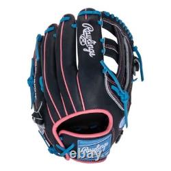 Rawlings Heart of the Hide Baseball Glove Navy Blue Pink 12.5 RHT PROR3028U-6N Rawlings Heart of the Hide Baseball Glove Navy Blue Pink 12.5 RHT PROR3028U-6N