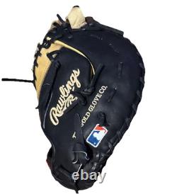 Rawlings Heart of the Hide Baseball Glove PRODCTCB LH Throw Black & Tan 1st Base