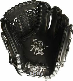 Rawlings Heart of the Hide Blackout 11.75 inch Baseball Glove RHT PRO205-4BSS