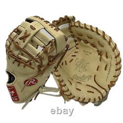 Rawlings Heart of the Hide Camel Tan DCT 13 In First Base Mitt Right Hand Throw
