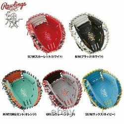 Rawlings Heart of the Hide Catcher Glove CRUSH THE STONE Mint Orange 33 Mitt