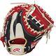 Rawlings Heart Of The Hide Catcher Mitt Color Sync Navy Scarlet 33 Gr2hm2ac