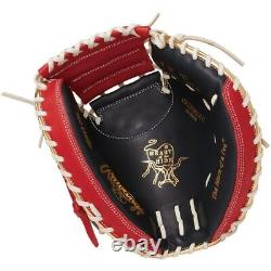 Rawlings Heart of the Hide Catcher Mitt Color Sync Navy Scarlet 33 GR2HM2AC