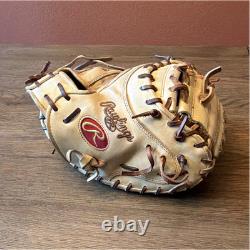 Rawlings Heart of the Hide Catcher's Mitt Tan Brown Leather Right