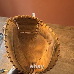 Rawlings Heart of the Hide Catcher's Mitt Tan Brown Leather Right