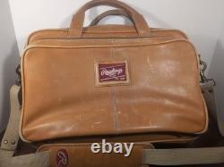 Rawlings Heart of the Hide Coaches Briefcase Carry-on Including Shoulder Strap