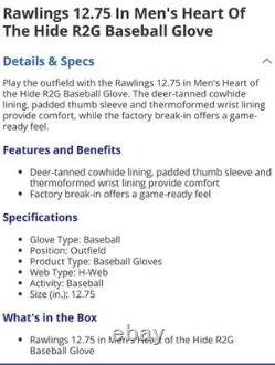 Rawlings Heart of the Hide ContoUR Fit 12.75 Baseball Glove PROR3039-6CC RHT