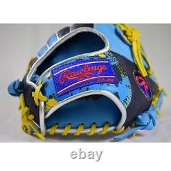 Rawlings Heart of the Hide Crush The Stone Infielder Glove Sax Navy 11.25 HOH