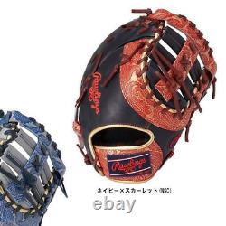 Rawlings Heart of the Hide First Base Glove PAISLEY REVIVAL navy scarlet Mitt
