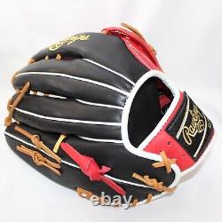 Rawlings Heart of the Hide GKWXHD3030-6 Out Fielder Right 13in Black Red