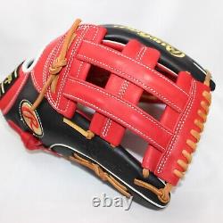 Rawlings Heart of the Hide GKWXHD3030-6 Out Fielder Right 13in Black Red