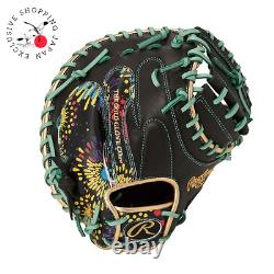 Rawlings Heart of the Hide Graphic Catcher Mitt Glove Speed Shell Black HOH 33in