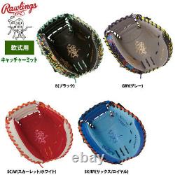 Rawlings Heart of the Hide Graphic Catcher Mitt Glove Speed Shell Black HOH 33in