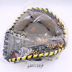 Rawlings Heart of the Hide Graphic Catcher Mitt Glove Speed Shell Gray HOH NEW