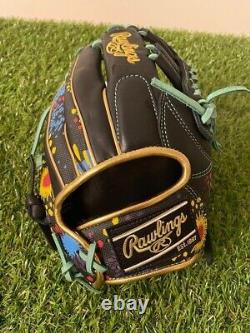 Rawlings Heart of the Hide Graphic Infielder Glove Black HOH 11.5in