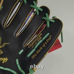 Rawlings Heart of the Hide Graphic Infielder Glove Speed Shell 11.5in Black HOH