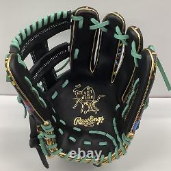 Rawlings Heart of the Hide Graphic Infielder MLB Glove Speed Shell 11.5in Black