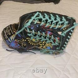 Rawlings Heart of the Hide Graphic Outfielder Glove Speed Shell Black Right-hand