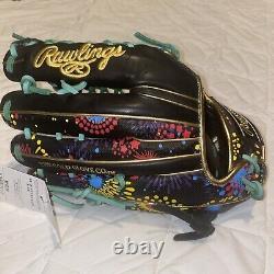 Rawlings Heart of the Hide Graphic Outfielder Glove Speed Shell Black Right-hand