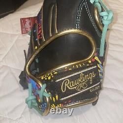 Rawlings Heart of the Hide Graphic Outfielder Glove Speed Shell Black Right-hand