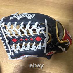 Rawlings Heart of the Hide HOH 12.5 Outfielder LHT RH Glove Navy/Scarlet Limited Rawlings Heart of the Hide HOH 12.5 Outfielder LHT RH Glove Navy/Scarlet Limited