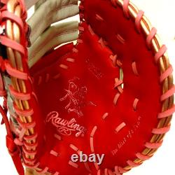 Rawlings Heart of the Hide HOH First Base Mitt 11.75 RHT Scarlet/White Limited