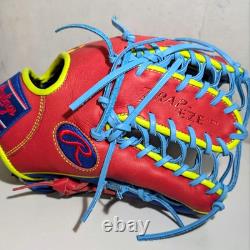 Rawlings Heart of the Hide HOH Infielder 11.25 RHT TRAP EZE Royal/Scarlet Rare