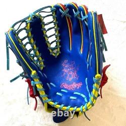 Rawlings Heart of the Hide HOH Infielder 11.25 RHT TRAP EZE Royal/Scarlet Rare