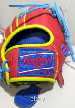 Rawlings Heart of the Hide HOH Infielder 11.25 RHT TRAP EZE Royal/Scarlet Rare