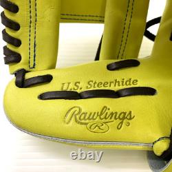 Rawlings Heart of the Hide HOH PREMIU Infielder Glove 11.2 RHT Jazz Yellow Rare