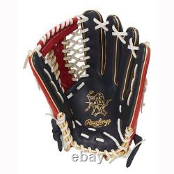 Rawlings Heart of the Hide HOH RHT Base Ball Outfielder Glove 11.5 Navy/Scarlet