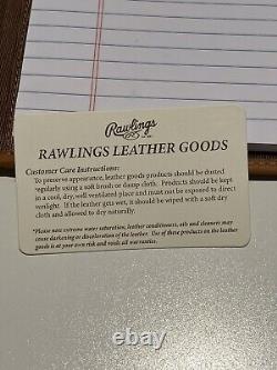 Rawlings Heart of the Hide Leather Baseball Glove Writing Padfolio Portfolio