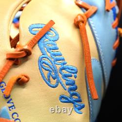 Rawlings Heart of the Hide MLB Color Sync First Base Mitt 12.5 RHT Camel/Sax