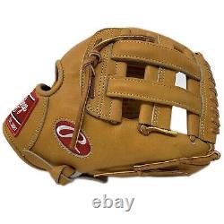 Rawlings Heart of the Hide PRO1000 Tan Baseball Glove 12 in H Web Right Hand Thr