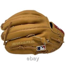 Rawlings Heart of the Hide PRO1000 Tan Baseball Glove 12 in H Web Right Hand Thr