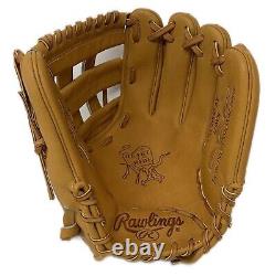 Rawlings Heart of the Hide PRO1000 Tan Baseball Glove 12 in H Web Right Hand Thr