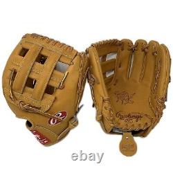 Rawlings Heart of the Hide PRO1000 Tan Baseball Glove 12 in H Web Right Hand Thr