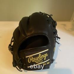 Rawlings Heart of the Hide PRO204-2 11 1/2 Right Hand Throw Infield Glove Black