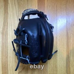 Rawlings Heart of the Hide PRO204-2 11 1/2 Right Hand Throw Infield Glove Black