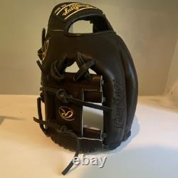 Rawlings Heart of the Hide PRO204-2 11 1/2 Right Hand Throw Infield Glove Black
