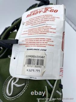 Rawlings Heart of the Hide PRO204-32MG 11.5 RHT Baseball Glove Moss Green/Bla